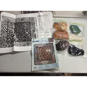 bucilla‎ needlepoint kit Animal Print Without Plastic Canvas